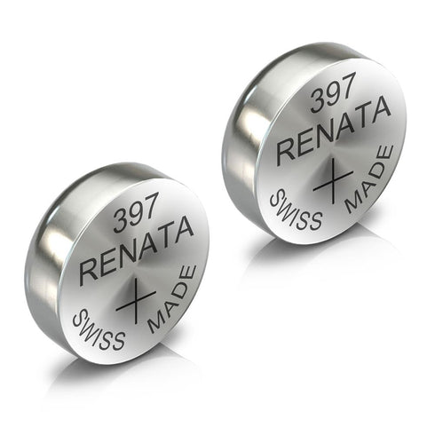Renata 397 Watch Battery Swiss Made Silver Coin SR726SW 1.55V All Pack - TradeNRG UK